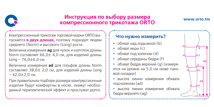 Компрессионные чулки 223 Orto, 2 класс купить в OrtoMir24